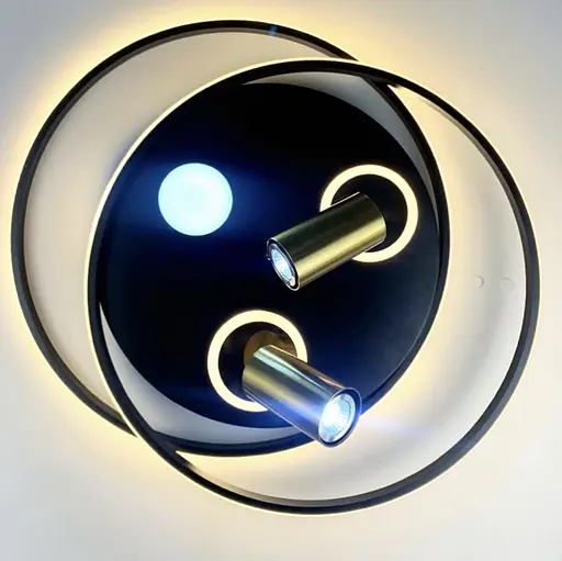 Стельовий світильник із золотистими спотами | Арт. G 568/2+LED | Line F - фото 5