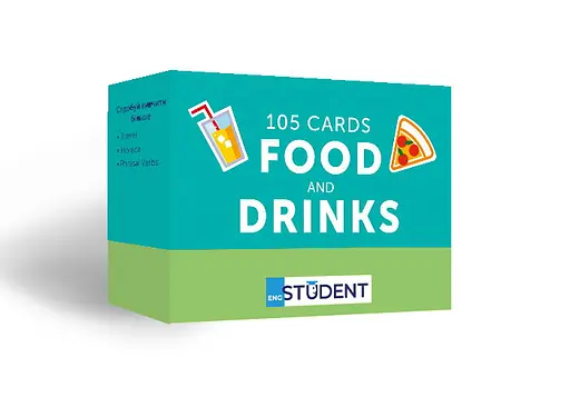 Настольная игра English Student Карточки для изучения английского языка English Student Food and Drinks (укр.) (591225967)
