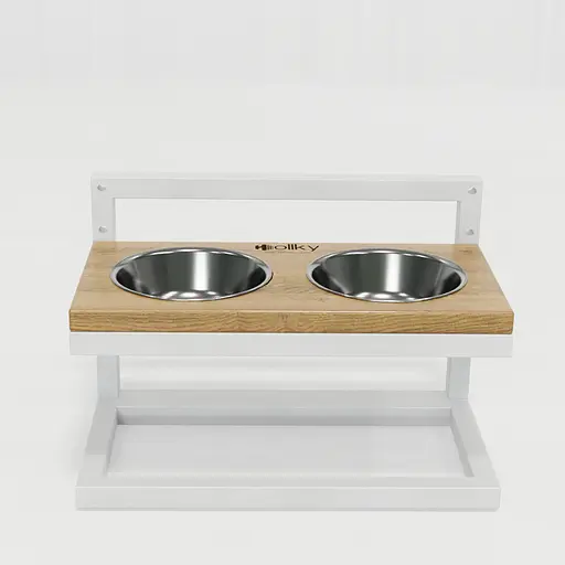 Hollky Flex S — миски на регульованій підставці для маленьких собак (2 × 0.450 л) - фото 5