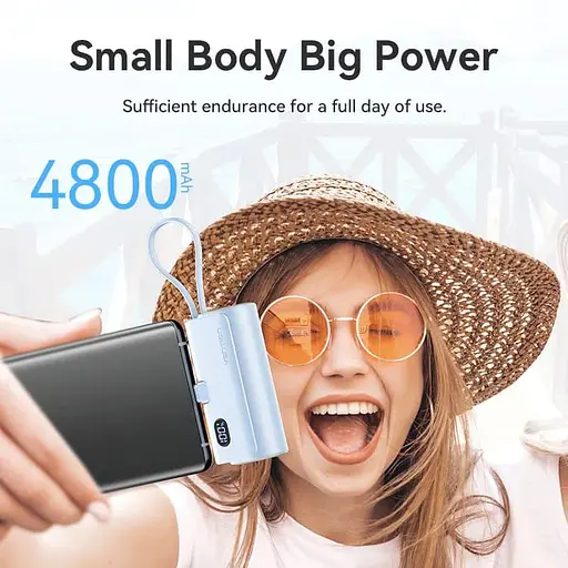 Павербанк Vention Blue 4800 mAh / 22.5 Вт (FHQL0) - фото 3