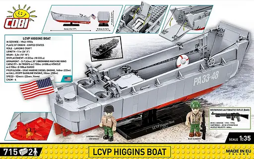 Конструктор дитячий Корабель LCVP Higgins Boat Cobi 4849 - фото 5