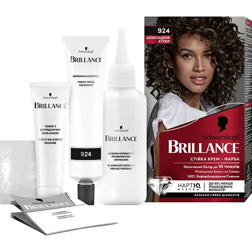 Уценка. Краска для волос Schwarzkopf Brillance оттенок 924 шоколадный кутюр 142.5 мл - фото 4