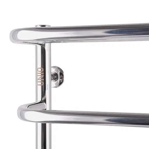 Водяна рушникосушка Unio Op W 800-500-7 Олівія з полицею, Хром - фото 2