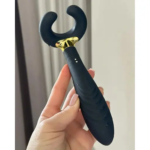 Член 3X Stimulator для клітора чорний,фіолетовий - фото 3