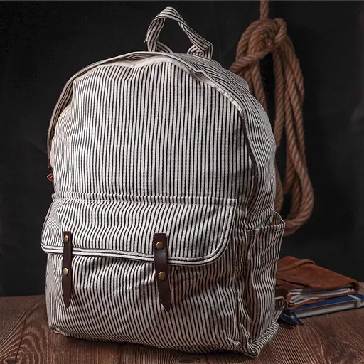 Летний женский рюкзак с качественного текстиля Vintage 32х41х10 см sum0027397 - фото 6