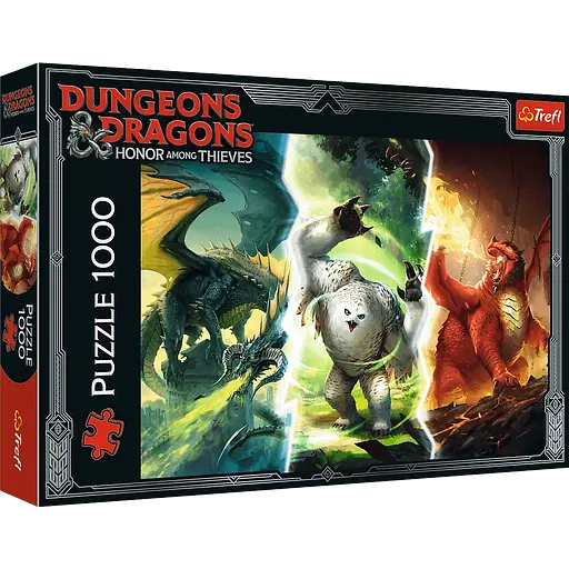 Пазл "Легендарні монстри Фаеруна" Підземелля і дракони - 1000 шт. TREFL 10763