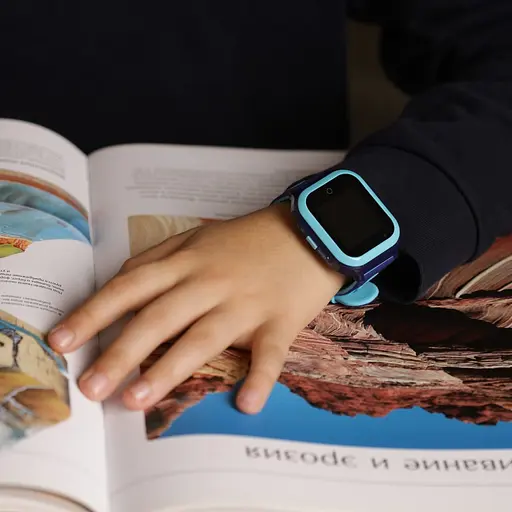 Смарт годинник-телефон дитячі Wonlex KT24S 4G камера прослуховування геозона WI-FI GPS SIM Blue (17000) - фото 5