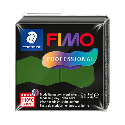 Пластика Professional зеленая травяная 57г Fimo