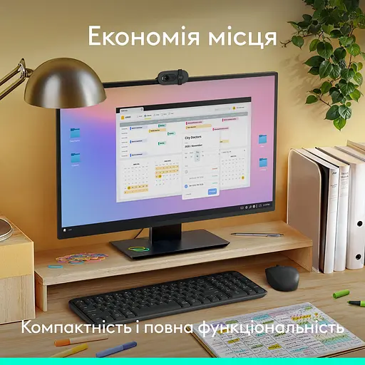 Комплект (клавіатура + миша) Logitech MK250 Bluetooth/Wireles Graphite (UA) (920-013823) [140896] - фото 4