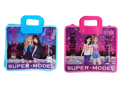 Портфель із пластиковими ручками Kidis Super Model, дівчата, 30x34 см, 340 мкм - фото 2