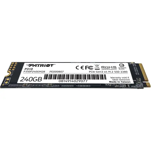 SSD накопичувач Patriot P310 240 GB (P310P240GM28) [151757] - фото 3