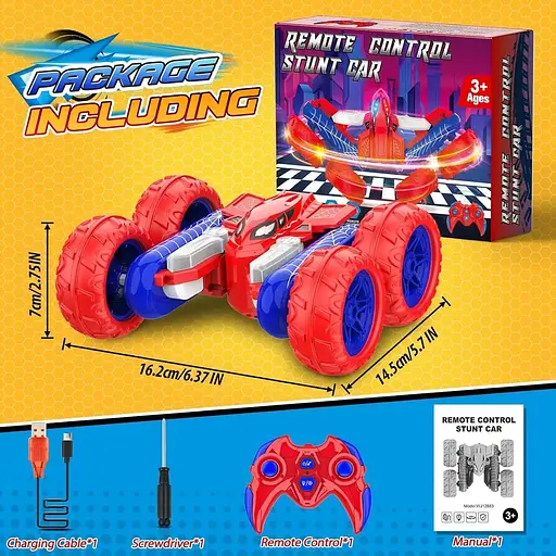 Автомобільні іграшки з дистанційним керуванням: зовнішні двосторонні радіокеровані автомобілі для 4, 5, 6, 7, 8, 9, 10 років - фото 6