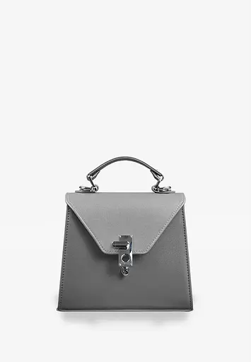 Жіноча шкіряна сумка Futsy Сіра - фото 3