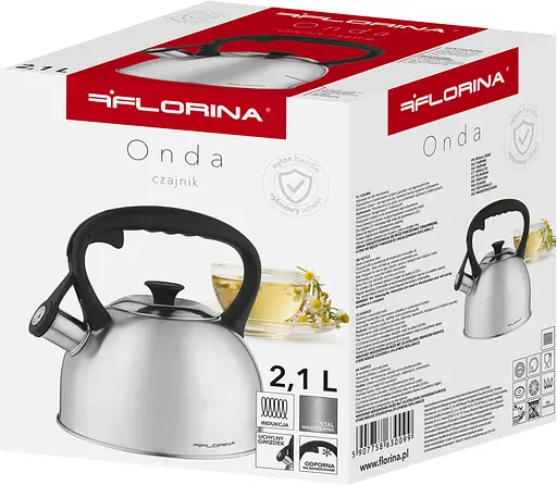 Чайник с свистком Florina 5C0227 Onda 2.1 л - фото 5
