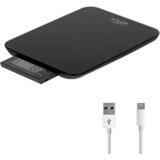 Кухонні ваги на USB Adler AD 3167b max 10 кг - фото 1
