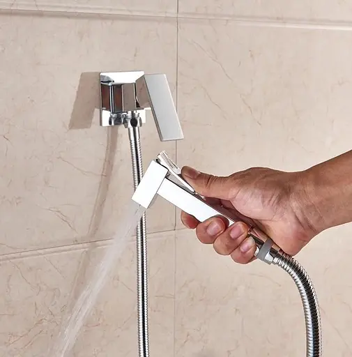 Набір для гігієнічного душу із змішувачем Dusel Gani Chrome 231989001, Хром - фото 5