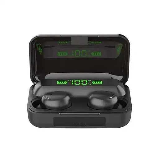Беспроводные Bluetooth наушники TWS F9-5C с зарядным кейсом-павербанком и LED-дисплеем Блютуз наушники - фото 2
