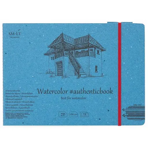 Альбом для акварели AUTHENTIC А5 (24,5х17.6см) 280г/м2 12л SM-LT Art