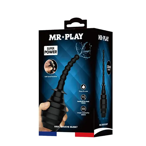 Анальний душ MR Play Anal Douche BLKM7 330 мл (чорний) - фото 8