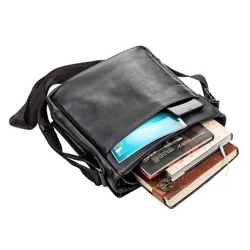 Сумка кожаная мужская SHVIGEL 24х26х8 см sum0012510 - фото 4