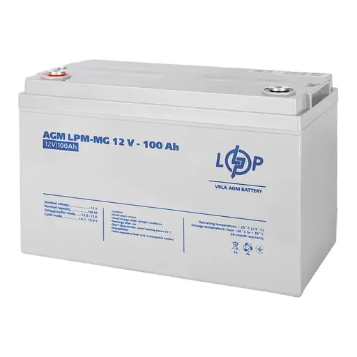Акумулятор мультигелевий LogicPower LPM-MG 12 V - 100 Ah (LP3877) - фото 1