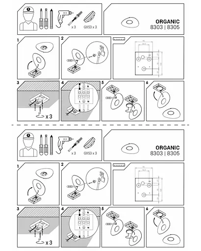 Стельовий світильник Nowodvorski 8305 Organic - фото 2
