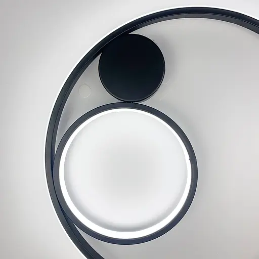 Сучасний настінний або стельовий LED світильник Ø 45 см Line F Арт. WMJ26-450*H70 SandBK - фото 5