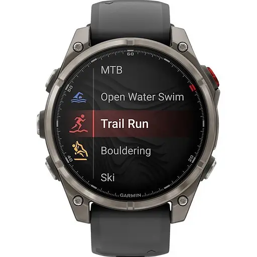 Смарт-часы Garmin Fenix 8 Pro AMOLED Sapphire 47 мм Carbon Gray DLC Titanium with Graphite/Black Silicone Band 010-03198-11 (145041) - фото 2