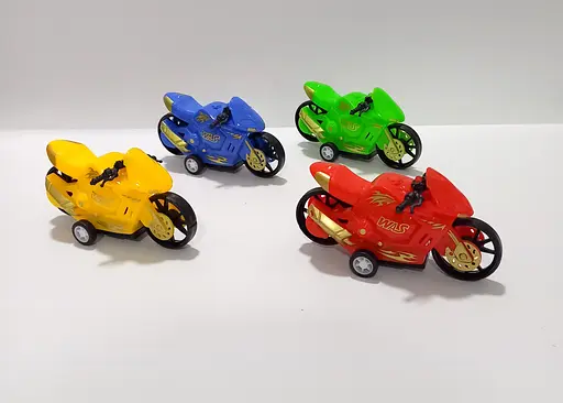 Мотоцикл 399-566, на инерции, в пакете (6974010099900) Зеленый - фото 3