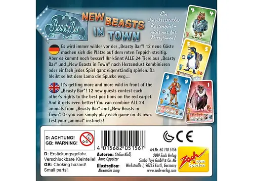 Настольная игра Zoch Beasty Bar - New Beasts in Town (англ.) (601105156) - фото 3