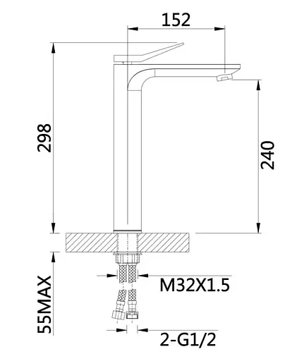 Змішувач для раковини Qtap Presto QTPRE269CRM45572 - фото 5