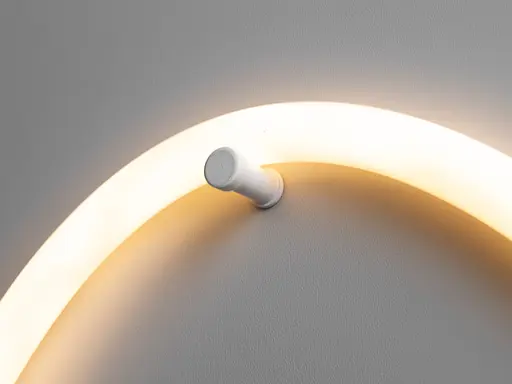 Стильний світлодіодний світильник шланг, потужністю 18Вт, чорний хром - фото 4