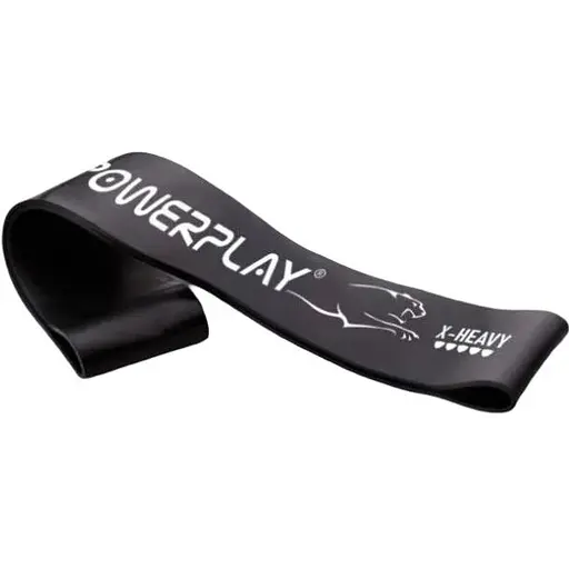 Гумка для фітнесу PowerPlay 4113 Mini Power Band 1,2 мм Чорна (опір 15-20 кг) (PP_4113_Black) - фото 1