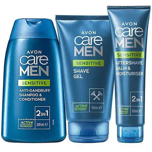 Набір Avon М’який догляд (sh/gel/200ml+ sh/gel/150ml + aft/sh/bl/100ml) - фото 1