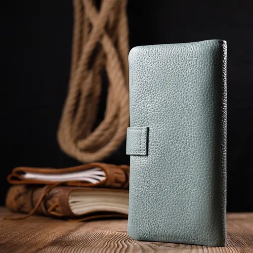 Женское кожаное портмоне KARYA 9.5х18.5х2 см acs0024050 - фото 8