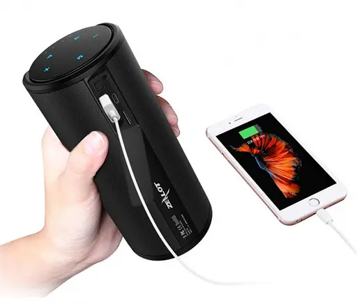 Бездротова Bluetooth колонка Zealot S8 Чорний - фото 7