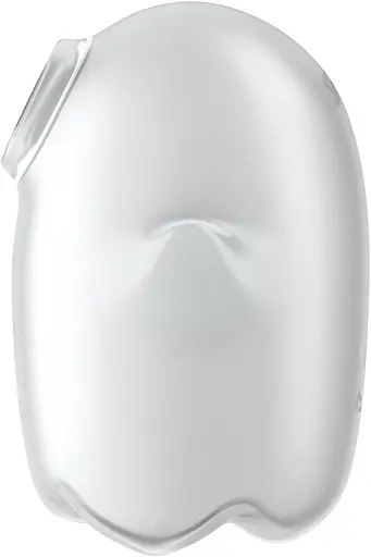 Вакуумний кліторальний стимулятор з вібрацією Satisfyer Glowing Ghost білий - фото 6