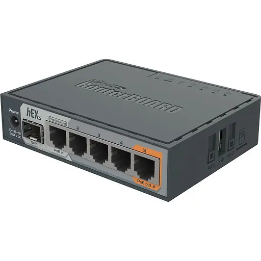 Маршрутизатор (роутер) MikroTik hEX S (RB760IGS) [137444] - фото 2
