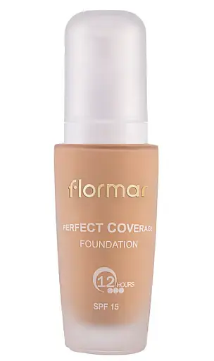 Тональная основа Flormar Perfect Coverage, тон 121 (Golden), 30 мл (8000019544825) - фото 1