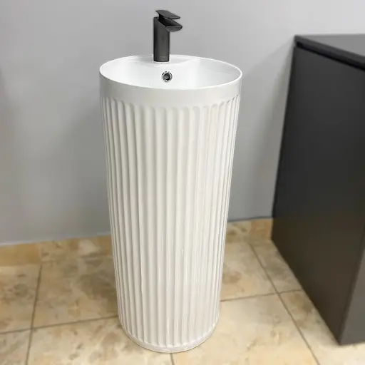 Умивальник підлоговий VBI Vinici white VBI-019015, Білий - фото 5