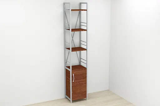 Етажерка 4/34 Ferrum-decor Серії Конект із тумбою 179x34x28 Сірий ДСП Венге (FRD-105536) - фото 2