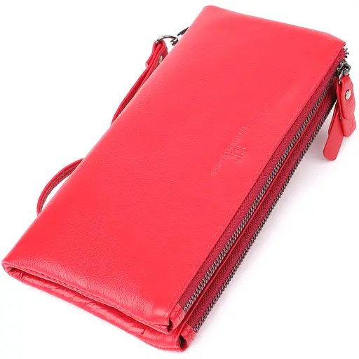 Жіночий шкіряний гаманець на три відділення ST Leather 20.5х10.5х3 см acs0029669 - фото 1