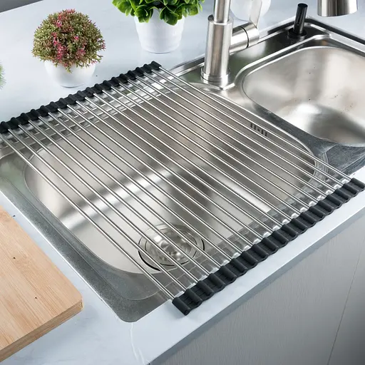 Комплект чорної мийки та змішувач з нержавіючої сталі NB-5747, Чорний - фото 7