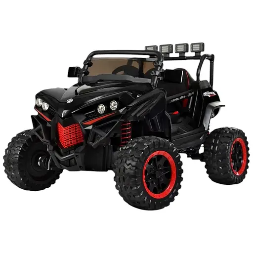 Електромобіль дитячий Bambi Джип M 3804EBLR-2-3 Racer 4×45W з пультом шкіряним сидінням та EVA-колесами чорний