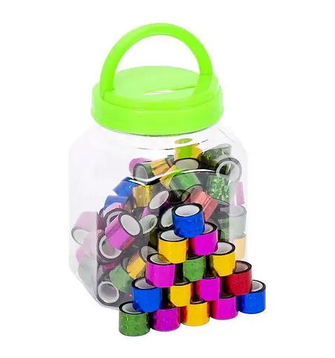 Скотч декоративний "Голограма" COLOR-IT №60, 90 шт по 2 метри - фото 1