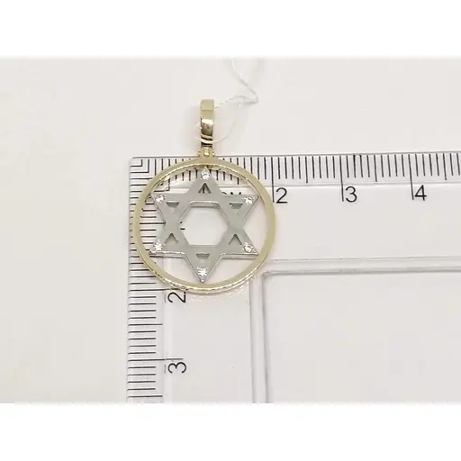 Золотая подвеска Империя золота Звезда Давида с фианитами. ПВ723КИ - фото 5