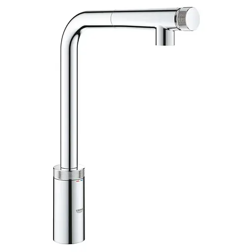 Змішувач для мийки Grohe Minta SmartControl з висувним аератором Хром 30412 - фото 1