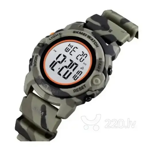 Детские наручные часы Skmei 1574 Зеленый камуфляж - фото 2