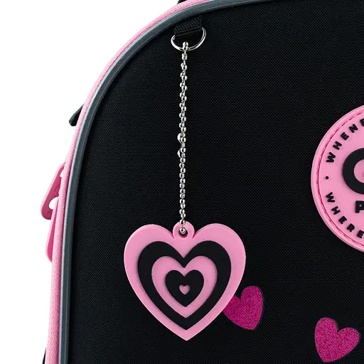 Рюкзак GoPack Education 165S Heart Черно-розовый (GO26-165S-2) - фото 14