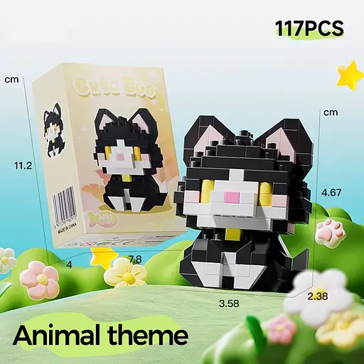 Конструктор Тварина, M89-90-1-2-103-113-4-5, від 113 деталей, (В асортименті) - фото 4